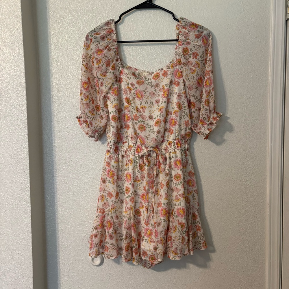 Altar’d State white floral romper